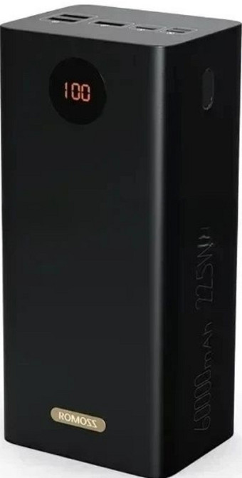 Павербанк Power bank ROMOSS 60000mAh . Rea60 , 22.5W Black. Киев - изображение 2