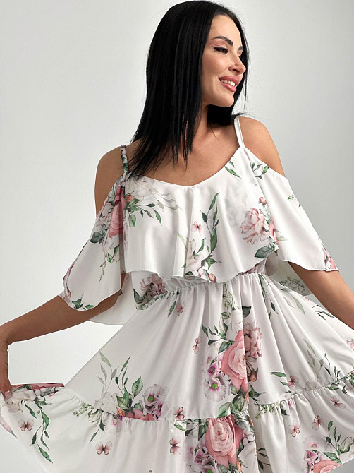 Сарафан на бретельках з воланами "Melada" оптом | Розпродаж моделі Київ - фото 9