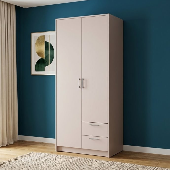 Шафа для одягу Doros Ронді Кашемір 2 ДСП 82х52х195 (80738467) (DRS-012179) Львів - фото 1