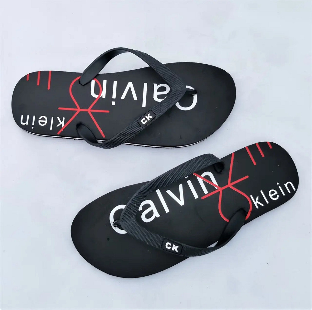 Мужские Тапочки Шлёпанцы Вьетнамки Черные Сланцы Шлёпки (размеры: 44,45) Днепр - изображение 2