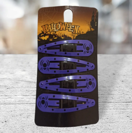 Заколки на Хелловін в горошок one size фіолетово-чорний Київ