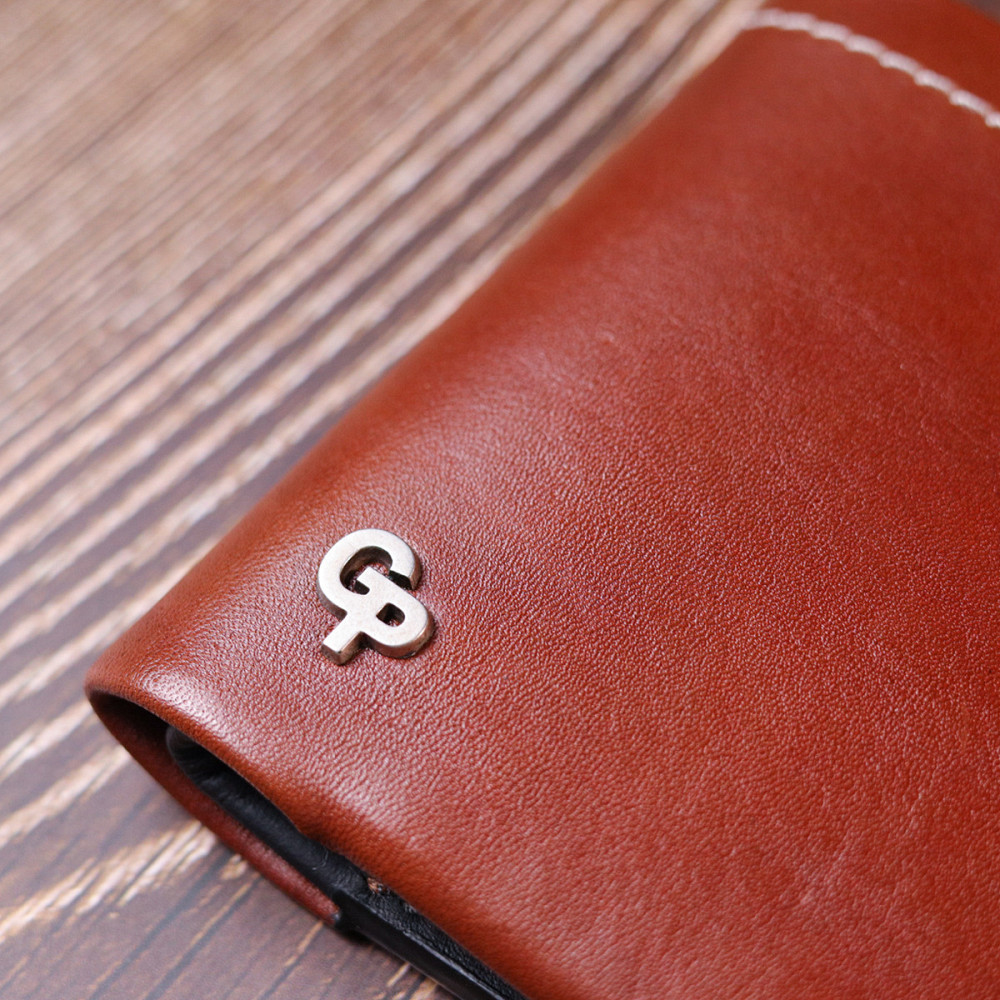 Чудовий шкіряний чоловічий гаманець Коричневий (GRANDE PELLE) Київ - фото 4