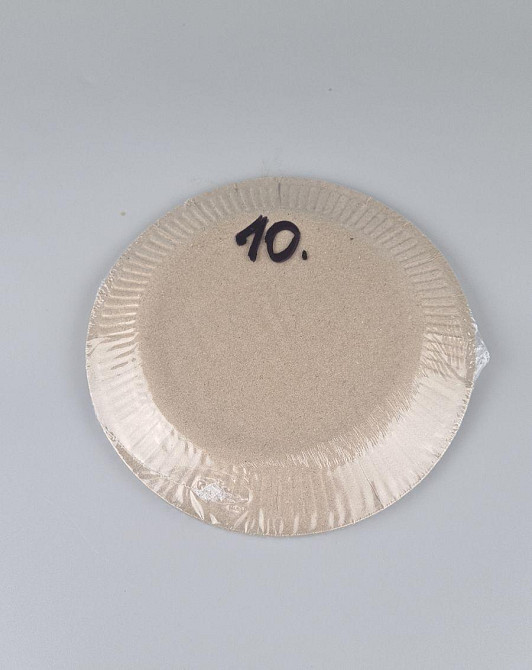 Паперова тарілка з малюнком 18 см "No 10" Макове поле 10 шт (1 пачка) Харків - фото 3