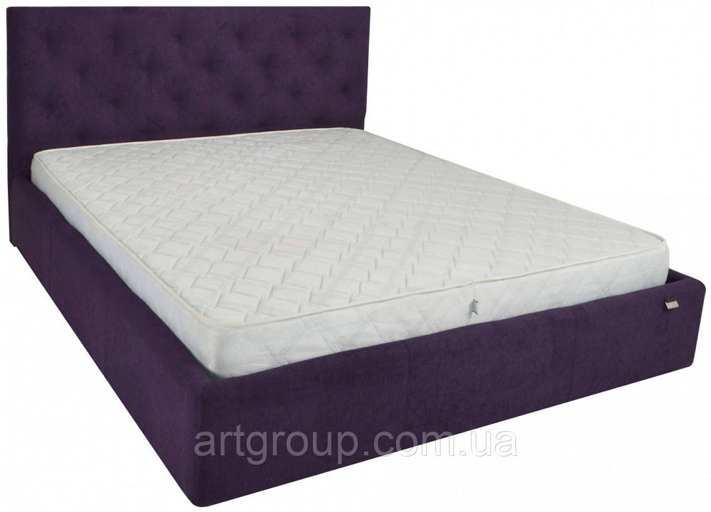 Ліжко Bristol Comfort 140 х 190 см Missoni 022 З підйомним механізмом та нішою для білизни Бузковий Дніпро - фото 16