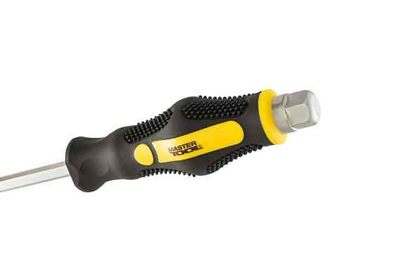 Викрутка ударна шліцева магнітна MASTERTOOL EXTERNAL HEX SL8х150 мм ручка з TPR покриттям 49-6815 Коломия