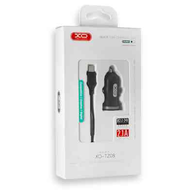 Зарядний пристрій XO 2xUSB 2.1A + cable USB to Micro 5P black (TZ08-M-BK) Вінниця