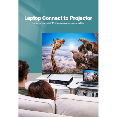 Кабель VGA 15M-15M, 2.0 м, з ферритами, чорний Vention Винница - изображение 2