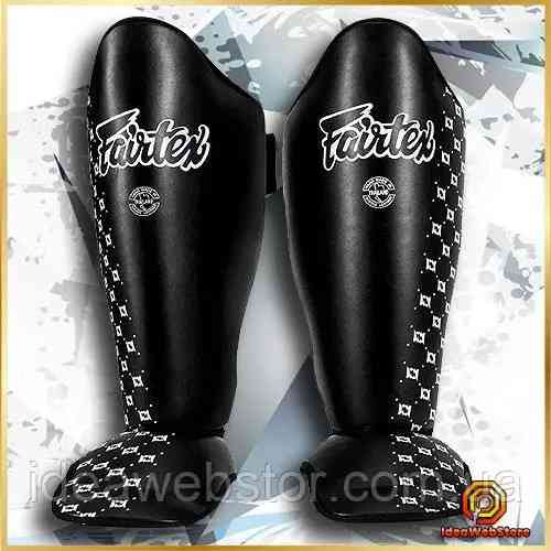 Щитки защита голени и стопы усиленная Fairtex SP5 размер L Щитки для единоборств и кикбоксинга для ног Киев