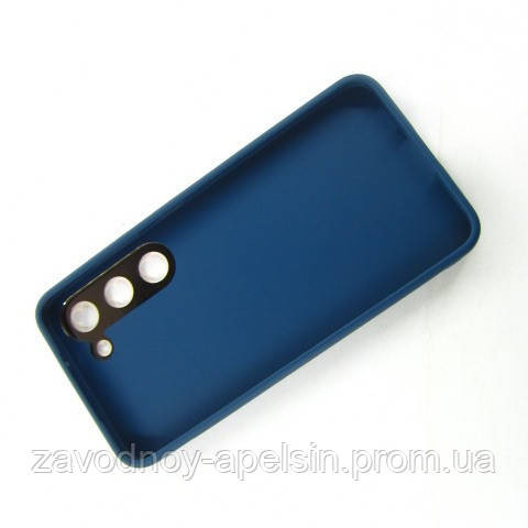 Samsung S23 S911 Чохол шкіряний Захист камери (синій) Одеса - фото 2
