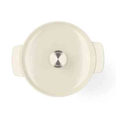 Кастрюля KitchenAid чавунна з кришкою 3,3 л Мигдалевий крем (CC006056-001) Винница