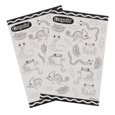 Набор для творчества Crayola Раскраски-наклейки Рептилии в тропическом лесу С карандашами (15754-A) Винница - изображение 1