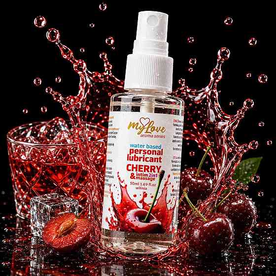 2в1 лубрикант та масажний гель - MyLove Aroma Series Intim&Massage Cherry, 50 мл Sex Aura Київ