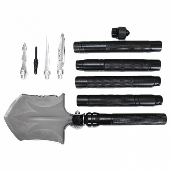 Многофункциональная туристическая сапёрная лопата Adimanti HK002 11-в-1 складная с чехлом QM-63 Ивано-Франковск - изображение 2