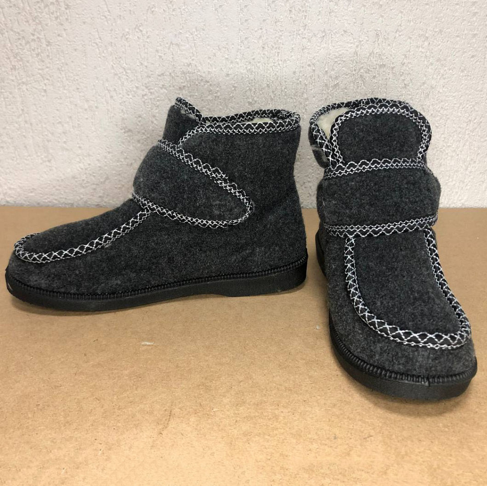 Дутики жіночі болонові 40р, Калоші жіночі водонепроникні, Бурки жіночі хутряні Бабуші домашні EW-85 Львів - фото 4