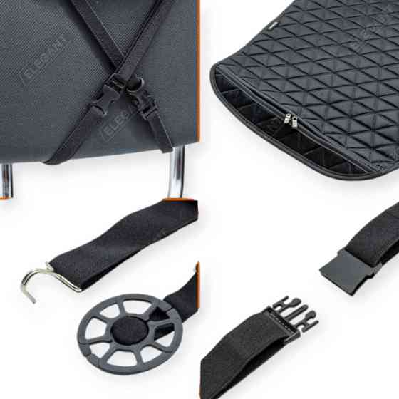 Накидки сиденье elegant milano (передние) треугольник черные на Мукачево