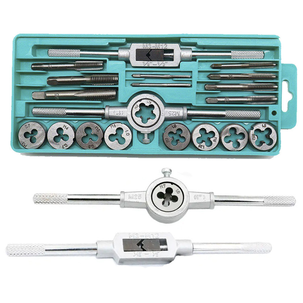 Набір мітчиків та плашок 20 шт,в кейсі SBR Київ - фото 1