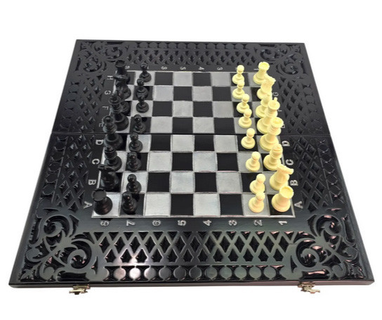 Шахматы шашки нарды резные дерево Киев - изображение 1