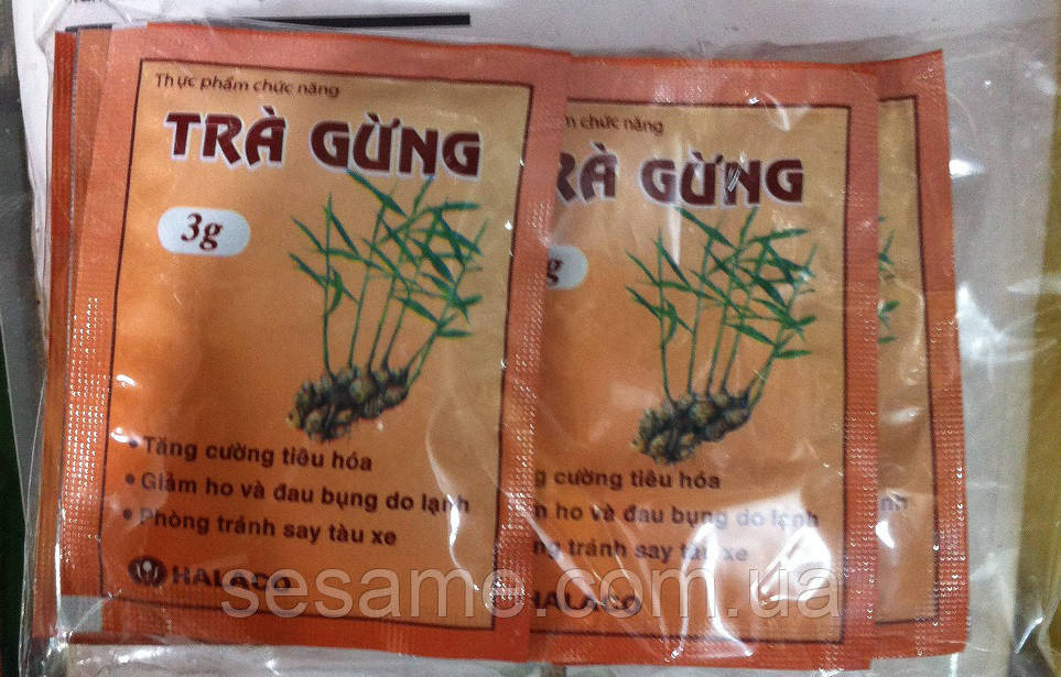 Лікувальний В'єтнамський чай з імбиром розчинний Thông tin Trà Gừng Quế 30г (В'єтнам) Харків - фото 2