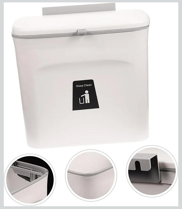 Підвісний сміттєвий бак кришкою кухонний Луцьк - фото 4