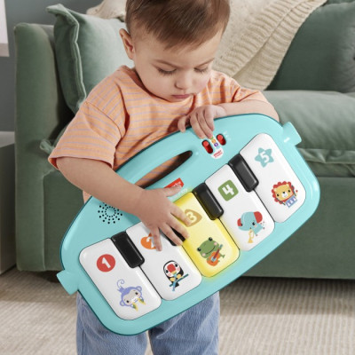 Дитячий килимок Fisher-Price ігровий центр блакитний Натискай та грай з технологією Smart Stages (англ.) (HWY58) Вінниця - фото 5