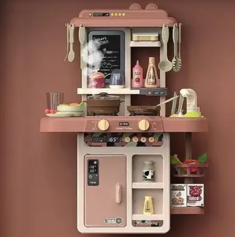 Кухня ігрова Limo Toy з водою паром світлом звуками 42 предмети Кремова (889-222) Чернігів - фото 5