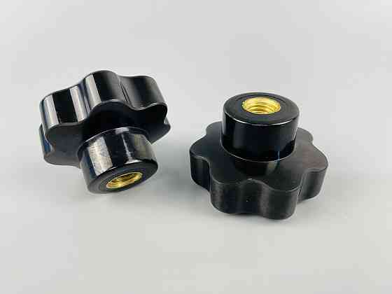 Наконечник важеля універсальний М10, D47 (чорний), латунна втулка різь внутрішня М10 Мукачево