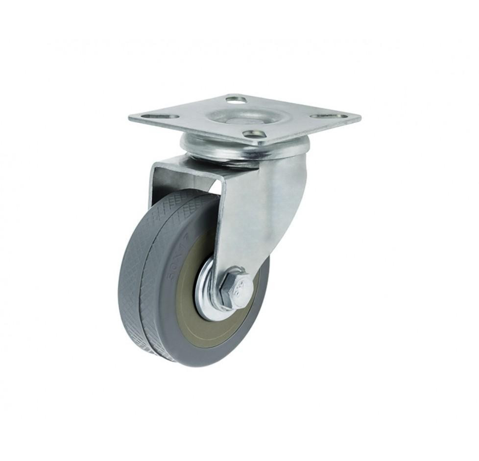 Колесо меблеве з майданчиком д35мм чорний Харків - фото 1