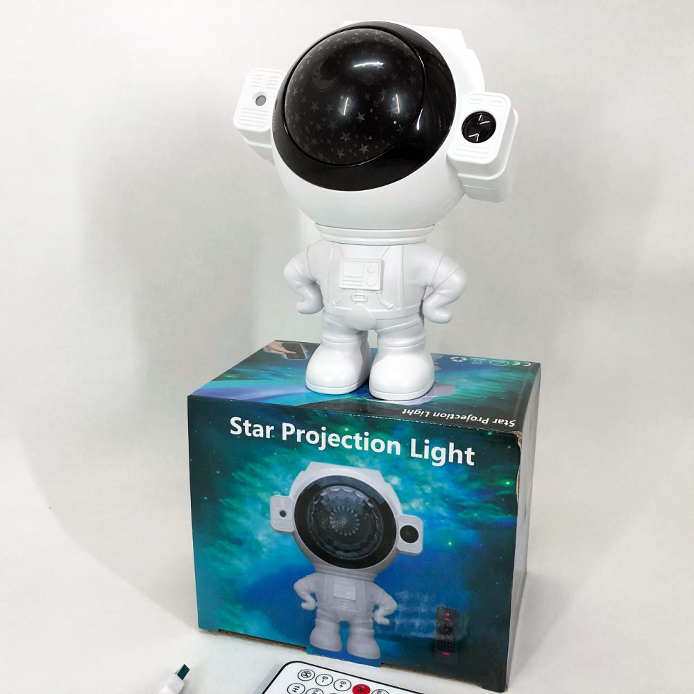 Нічник проектор блютуз Зоряне небо, Світильник космонавт дитячий нічник проектор космонавт RQ-70 Львів - фото 2