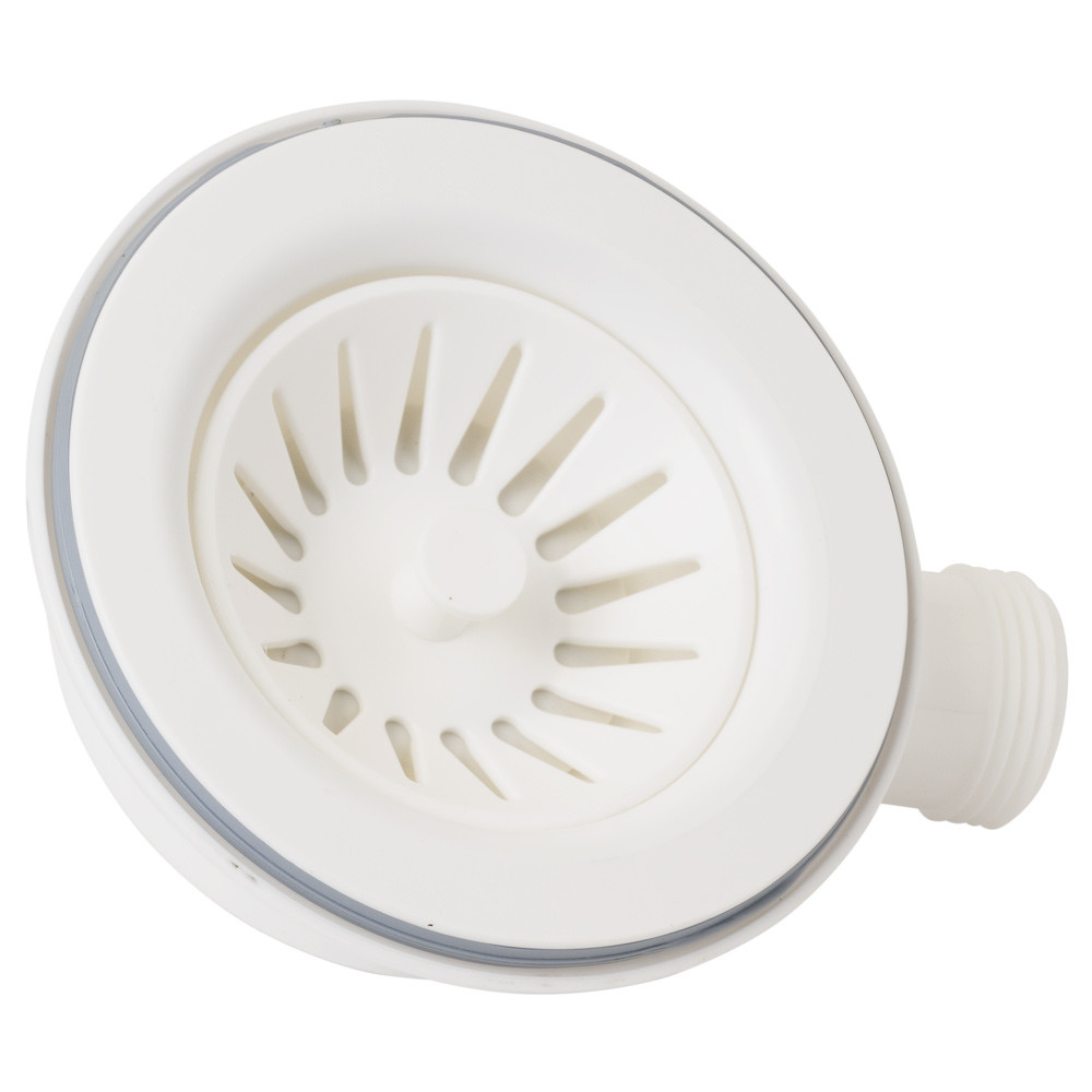 TAU Cифон для кухонной мойки с пластиковым выпуском 3½" выводом под стир. машину квадратным пер Київ - фото 8