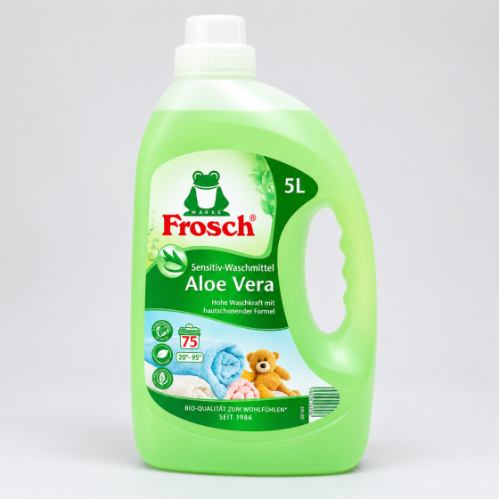 Гель для прання Frosch Aloe Vera Sensitive Алое вера 5 л , 75 циклів Київ