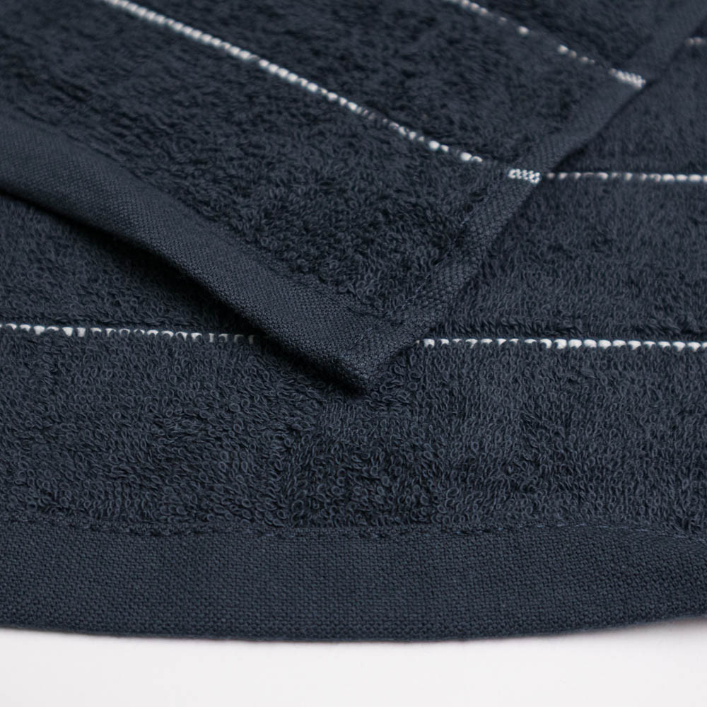 Махровое кухонное полотенце с полосками 30х50 см 400г/м2 GM Textile (Черный) Сумы - изображение 3