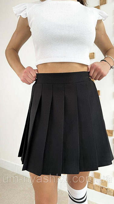 Шкільна спідниця-шорти теніска чорна на 116-164 Кривий Ріг - фото 3