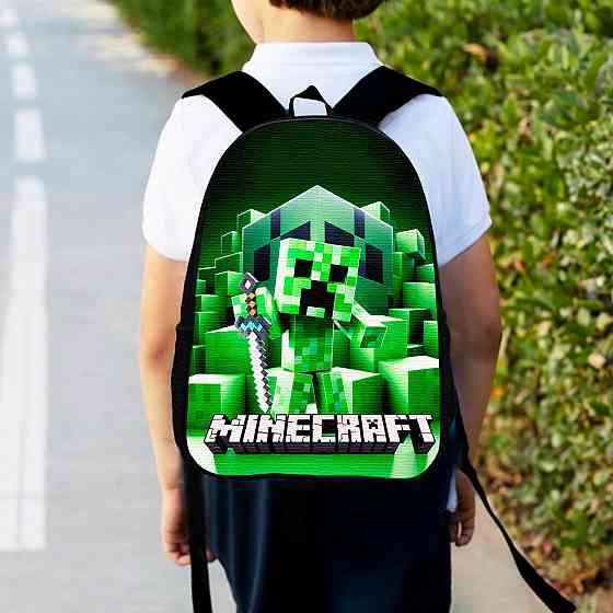 Рюкзак дитячий майнкрафт Кріпер "Minecraft" 34х27см, міський ранець для хлопчика (00527) Київ