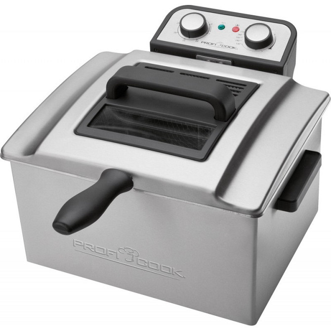 Фритюрница масляная 4 литра с 2 корзинами Profi Cook PC-FR (1038) Мощность 3000 Вт Нововолынск - изображение 1