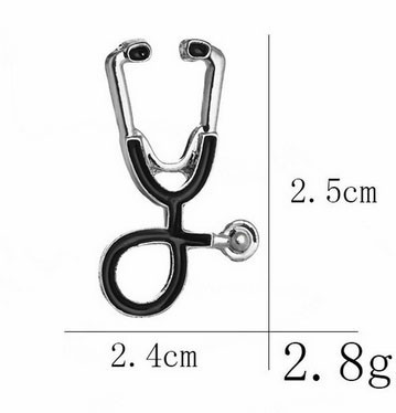 Брошка для лікаря медсестри Стетоскоп Київ - фото 3