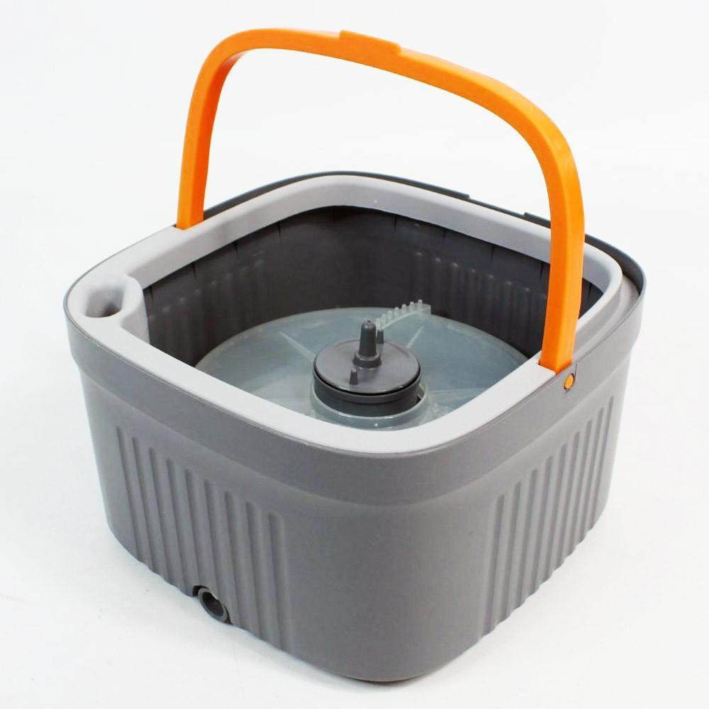 Швабра с отжимом и ведро 5,8 л + 2 насадки / Швабра с самоотжимом / Швабра лентяйка Киев - изображение 4