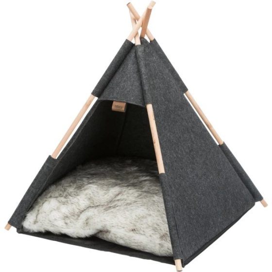 Будиночок вігвам для собак і котів Trixie Cave Tipi (Тріксі) 55х65х55 см фетр Запоріжжя