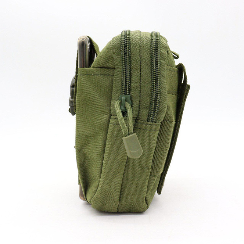 Тактическая сумка на пояс (18х13х3см) A50, с MOLLE, Олива / Армейский мужской подсумок на пояс / Органайзер Киев - изображение 4