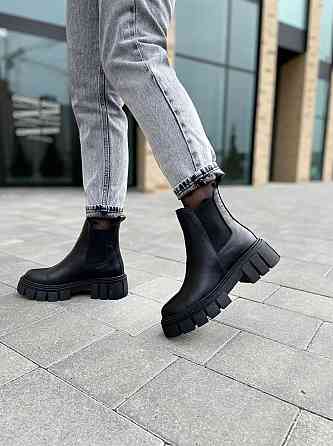 Черевики жіночі GREMMY чорні шкіра натуральна висота 13 см (604/2) Коломыя