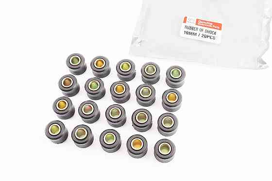 Сайлентблок амортизатора + втулка 10мм к-кт 20шт, ЧОРНИЙ, від 10шт -12% Київ