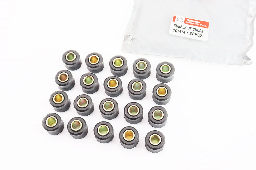 Сайлентблок амортизатора + втулка 10мм к-кт 20шт, ЧОРНИЙ, від 10шт -12% Київ - фото 1