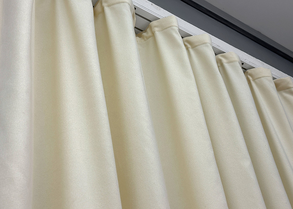 Шторная ткань микровелюр Petek цвет молочный 1830ш Киев - изображение 5