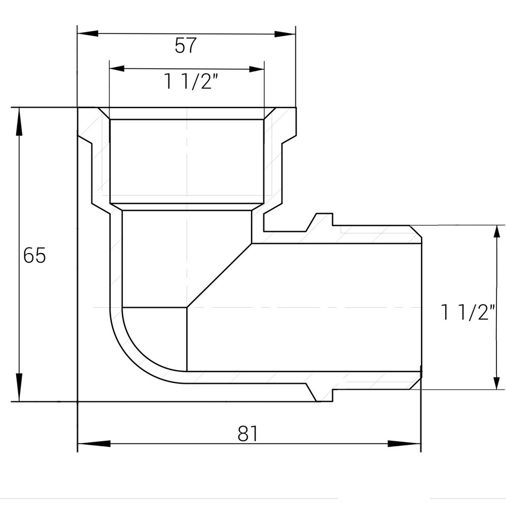 Уголок 1 1/2″ВН никелированный NL773S OPTIMUM (000031488) Киев - изображение 3