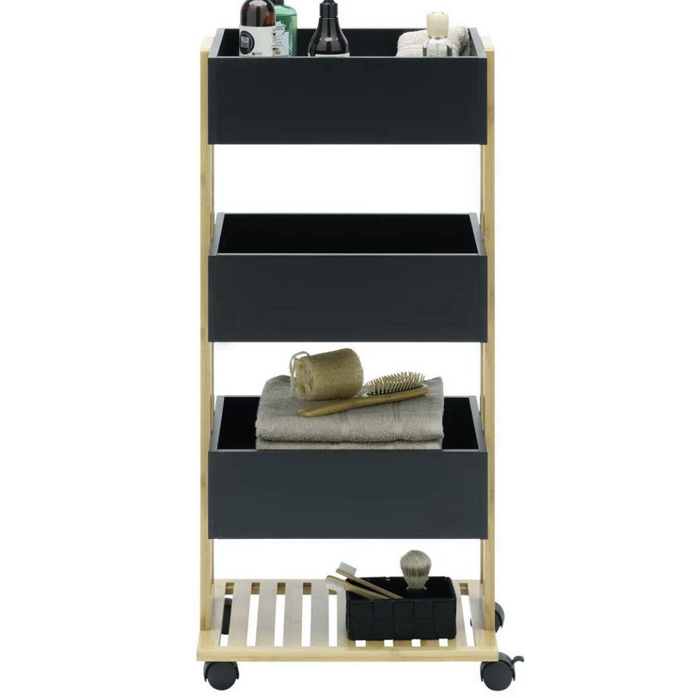 Этажерка для ванной на колёсиках 