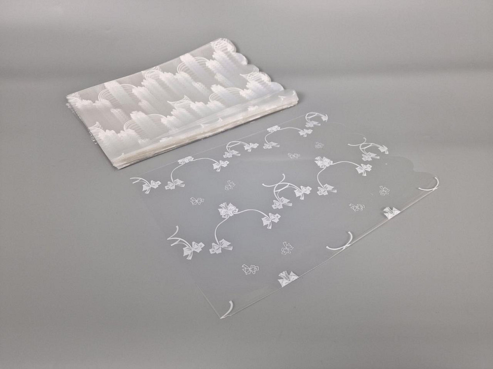 Пакет з малюнком для пакування подарунків (20*30) No382 (1) (ажурний) "Бантик" (100 шт) Харків - фото 2