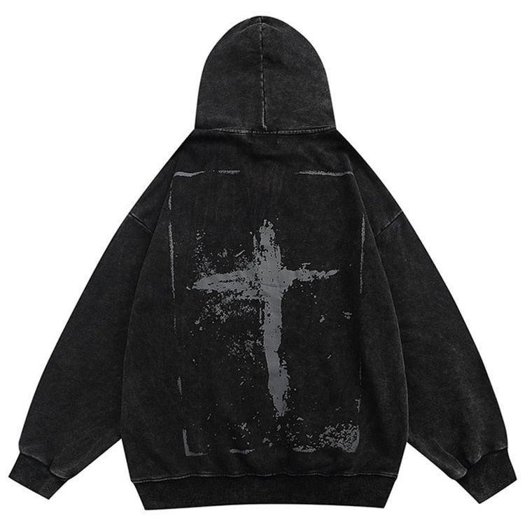 Худі, сіра з прінтом толстовка чоловіча 2759194268 размер 42 Дніпро - фото 1