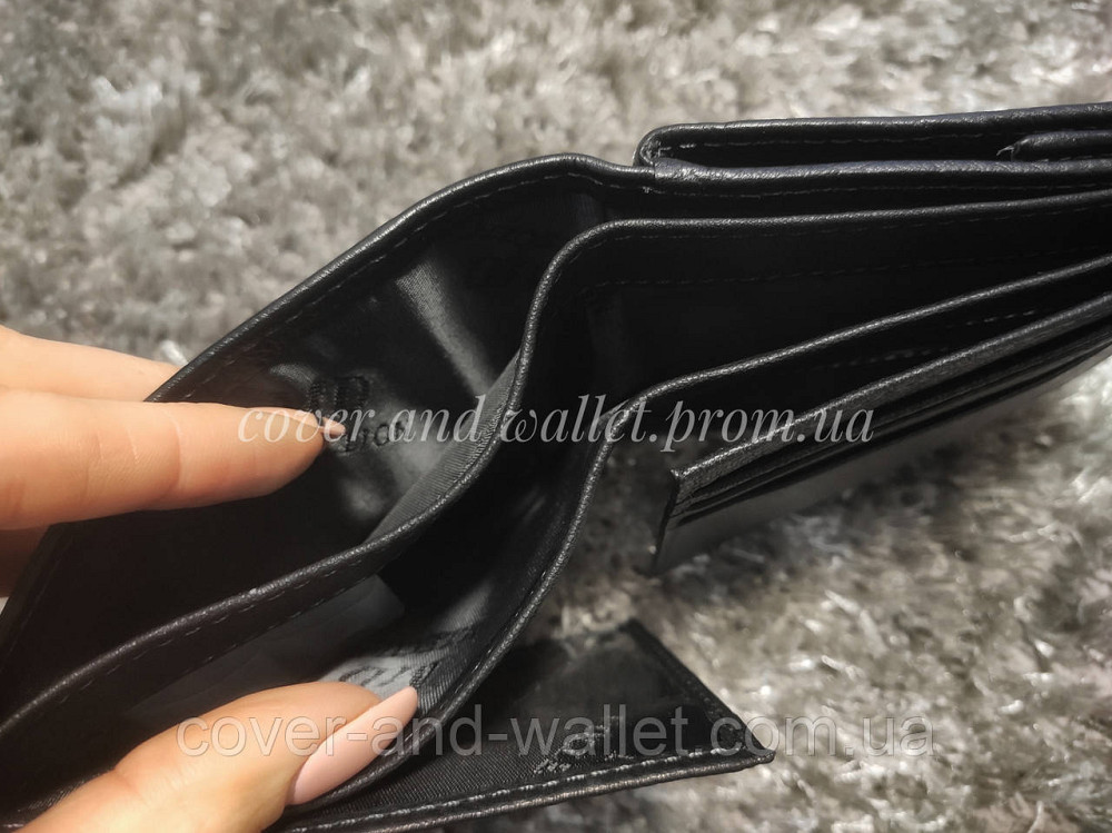 Шкіряний чоловічий гаманець на багато карток зі зручною монетницею Marco Coverna 122 Київ - фото 9