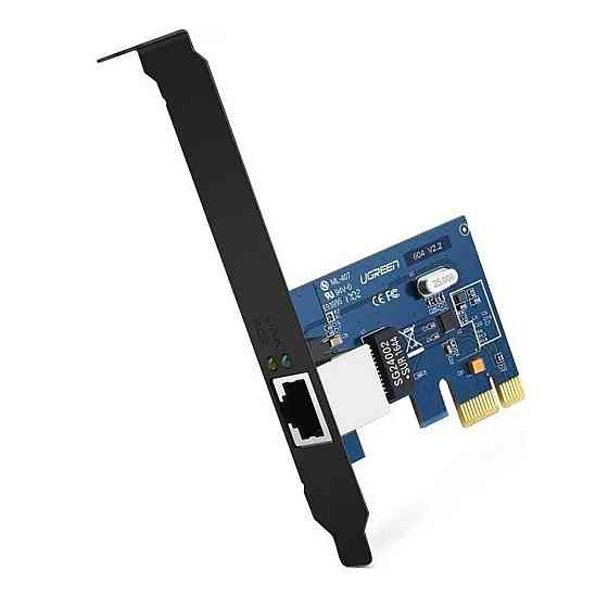 Мережева карта UGREEN US230 Gigabit 10/100/1000Mbps PCI Express Network Adapter(UGR-30771) Николаев