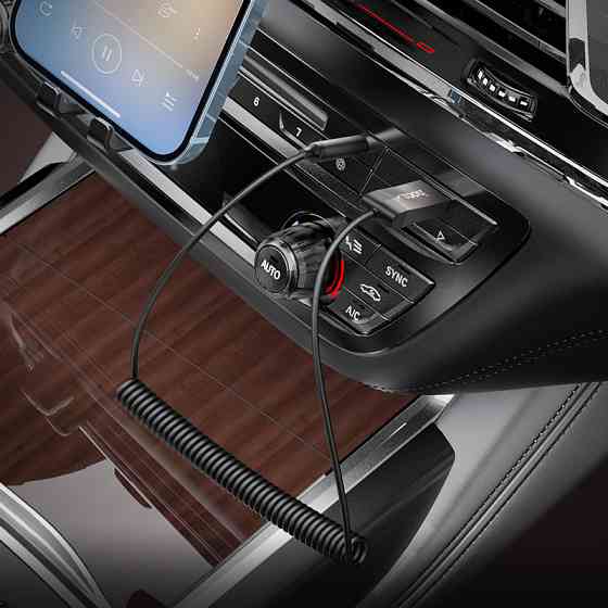 Bluetooth-ресивер HOCO E78 для автомобиля с AUX, черный Киев