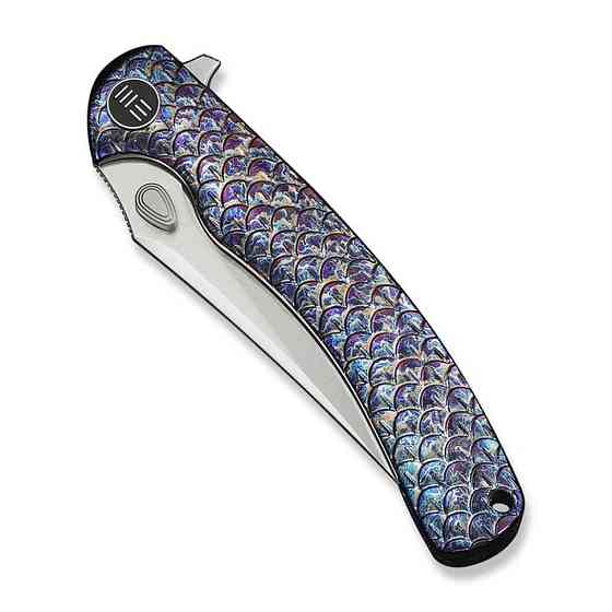 Ніж складаний туристичний Weknife Dracarys, (9.1 см) Böhler M390 / титан 6AL4V полум’яний Київ